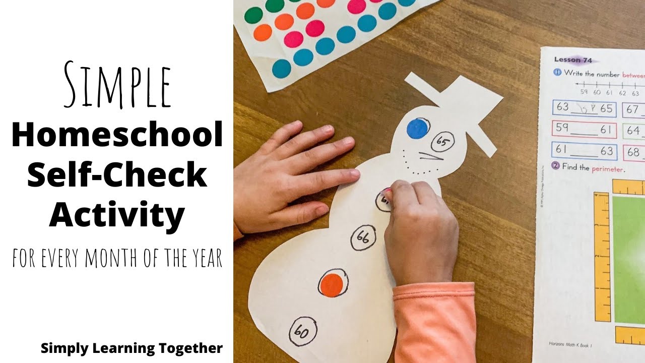 Simple Homeschool Self-Check Activity for Every Month of the Year