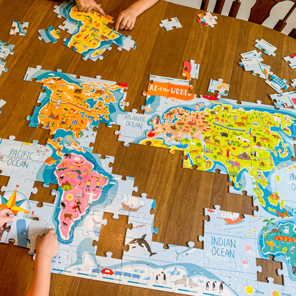 world map puzzle
