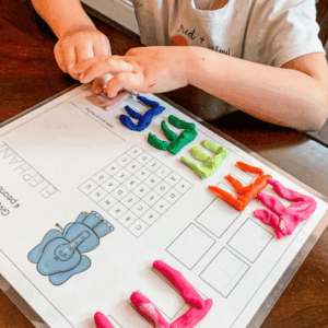 Alphabet Play Dough Mats