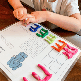 Alphabet Play Dough Mats
