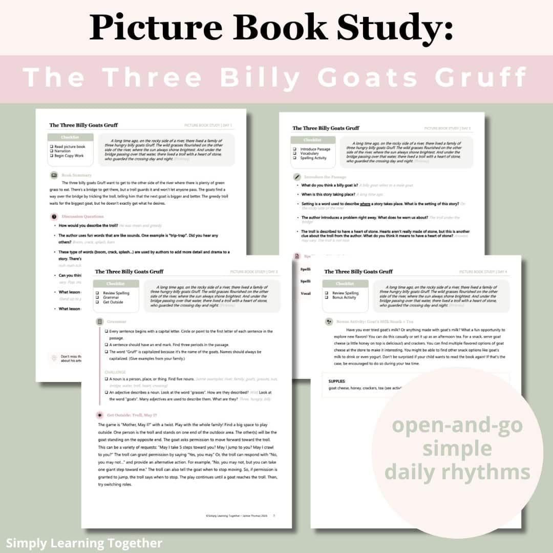 Three Billy Goats Gruff | Picture Book Study 2 Three Billy Goats Gruff | Picture Book Study - Image 2