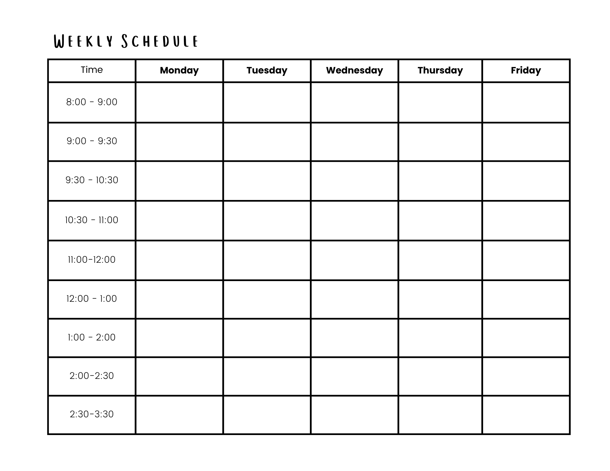 Weekly Schedule | Editable 2 Weekly Schedule | Editable - Image 2