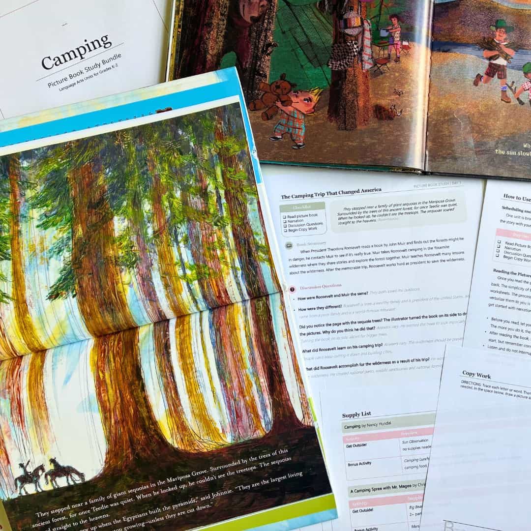 Camping Picture Book Study Bundle 1 Camping Picture Book Study Bundle