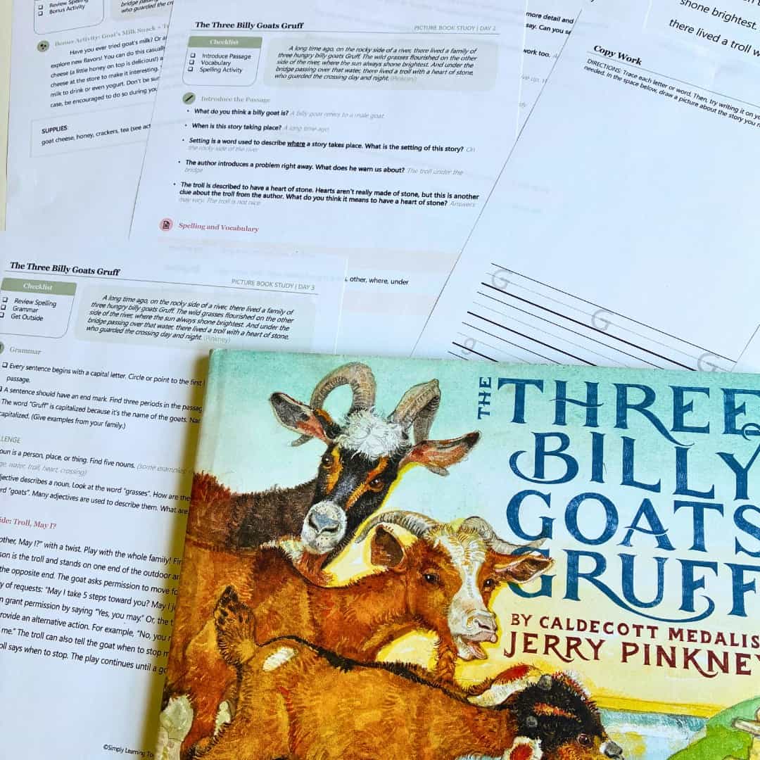 Three Billy Goats Gruff | Picture Book Study 1 preview three billy goats gruff unit