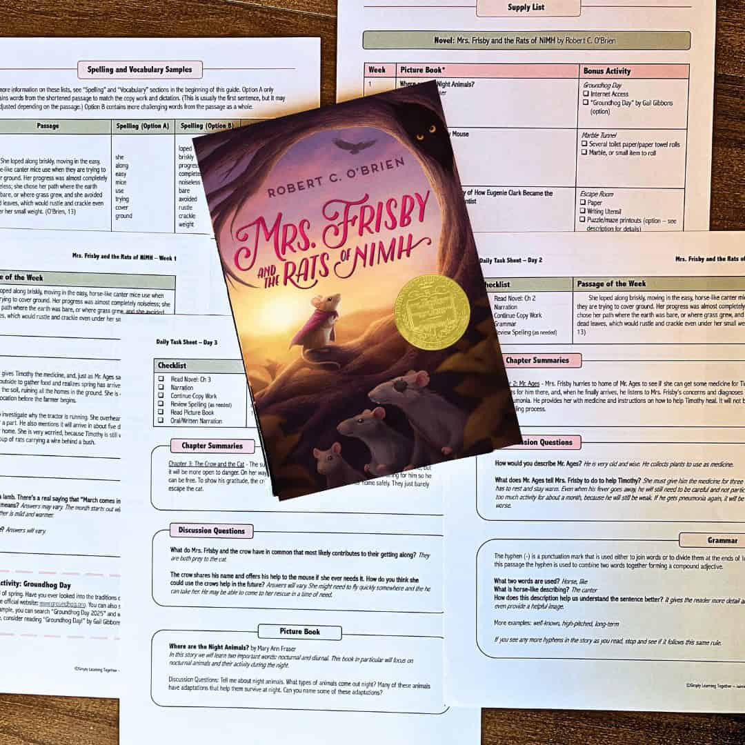 Mrs. Frisby and the Rats of NIMH | Novel Guide 1 Mrs. Frisby and the Rats of NIMH | Novel Guide