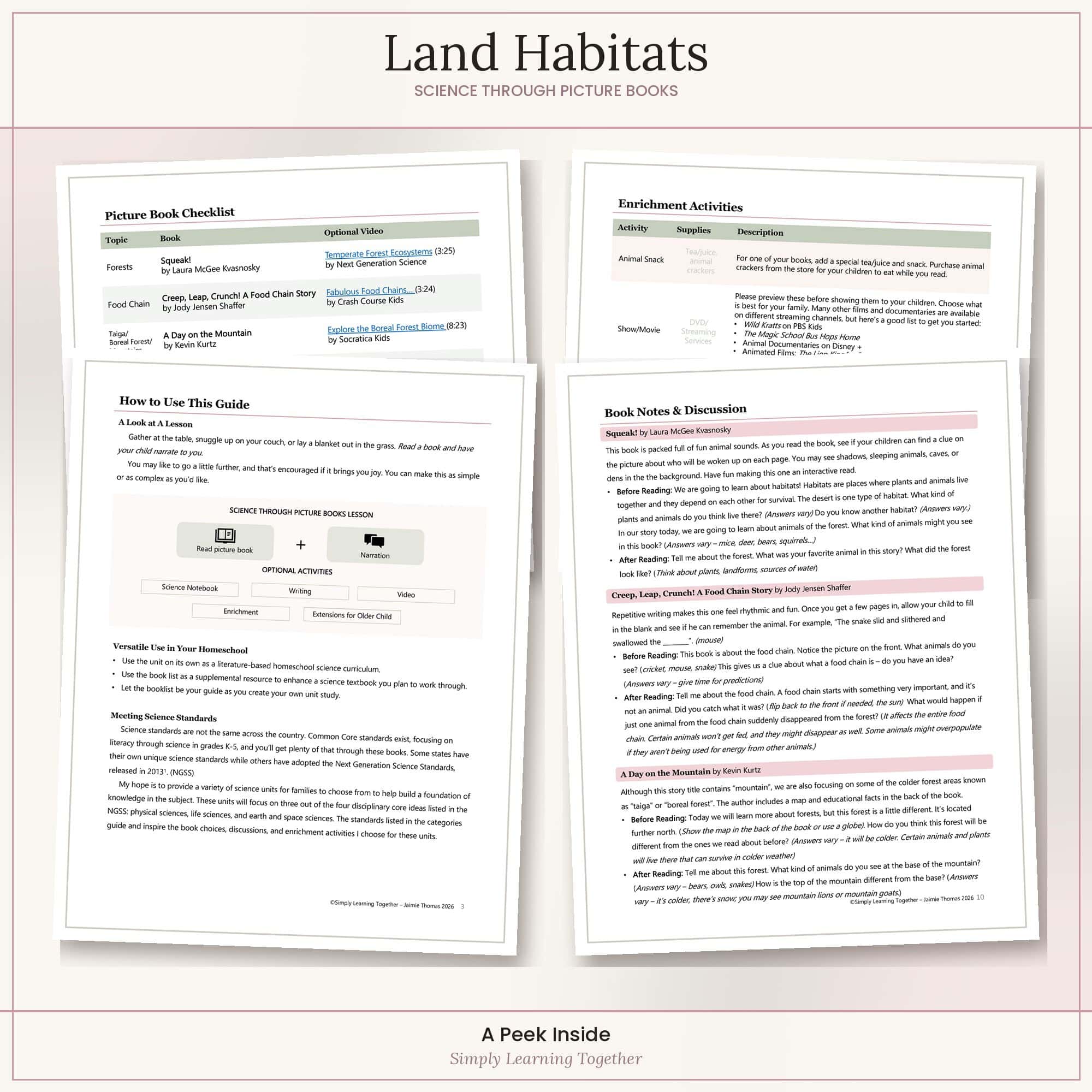 Land Habitats | Science through Picture Books 5 Land Habitats | Science through Picture Books - Image 5