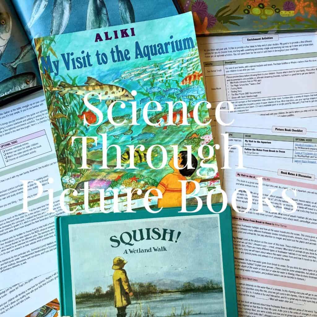 My Visit to the Aquarium science picture book for children.