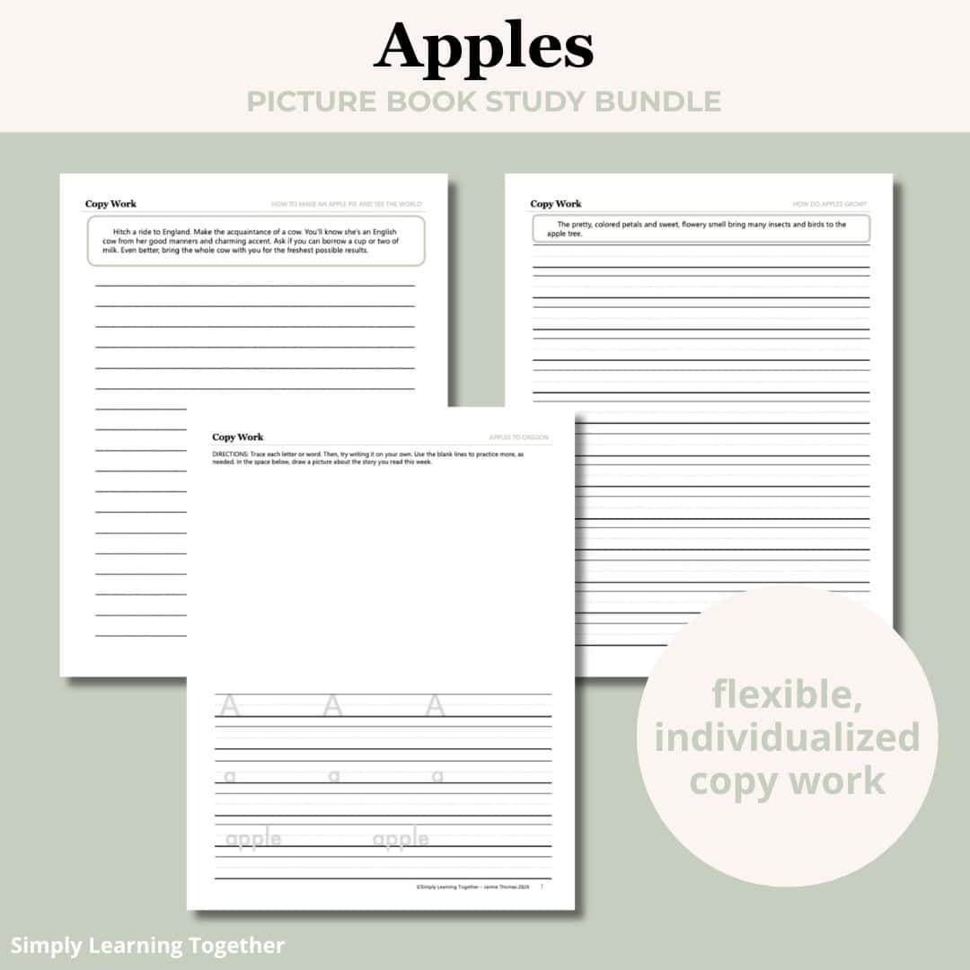 Apples Picture Book Study Bundle 3 Apples Picture Book Study Bundle - Image 3