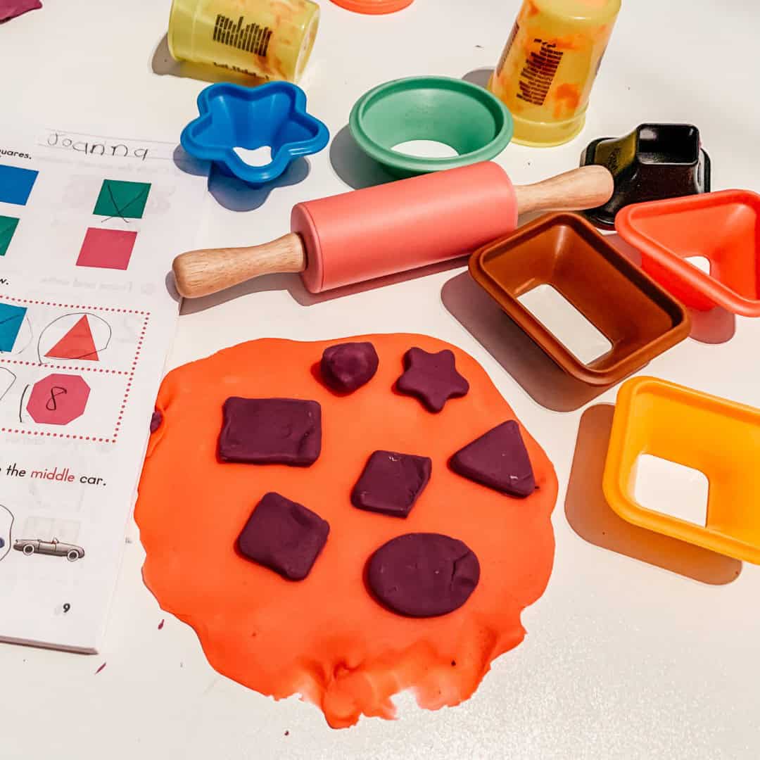 10 Ways to PLAY with Shapes Using Items Around Your House 3