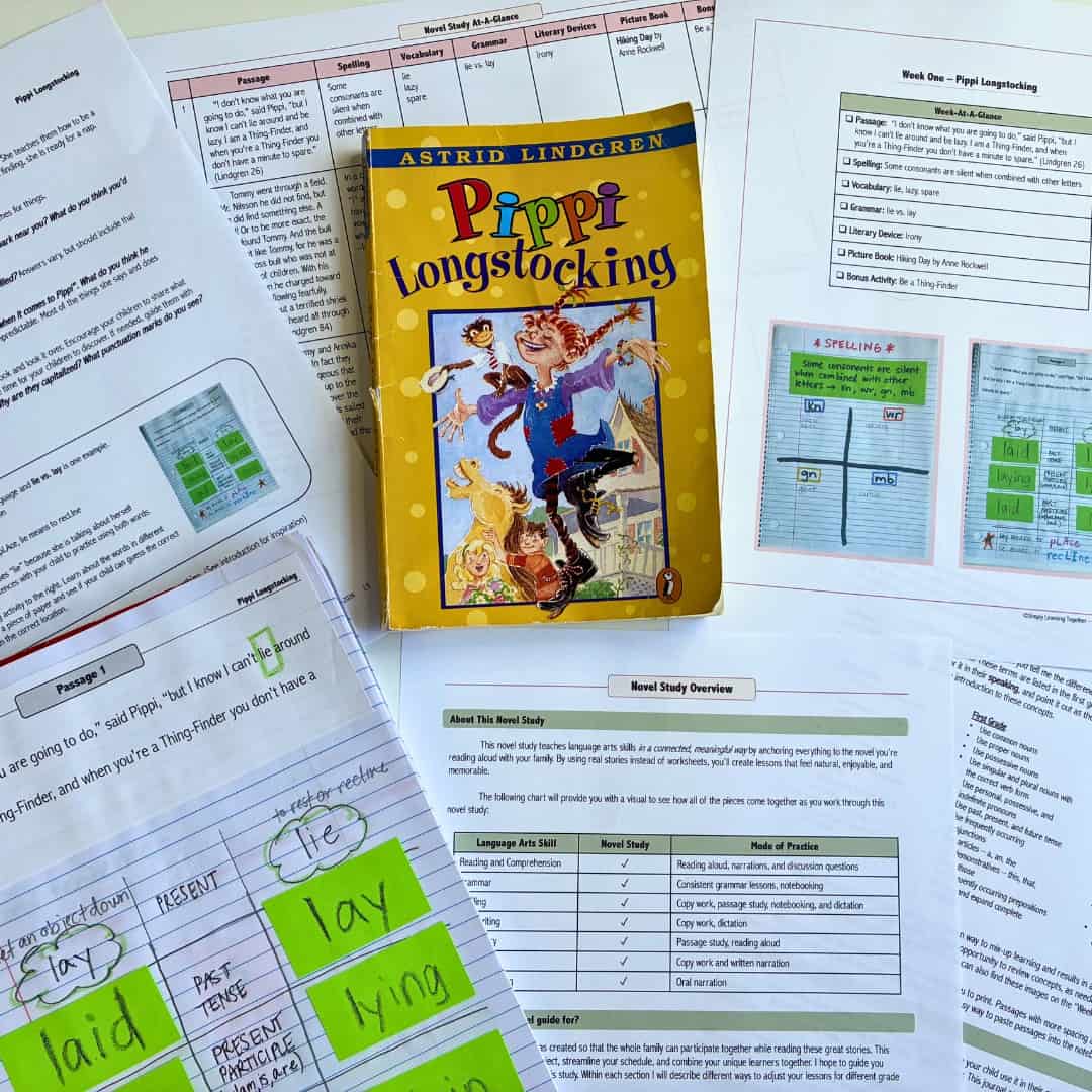 Pippi-Novel-Study-Graphic (SLT) Ancient Faith Adventures book by Astrid Lindgren with study materials and notes.