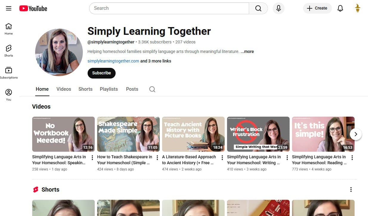 youtube Simply Learning Together on YouTube